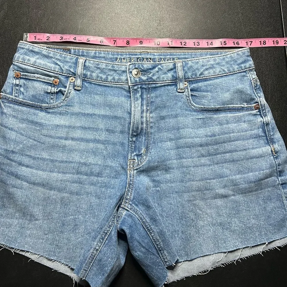 American Eagle Outfitters Low Rise Baggy Jean Shorts